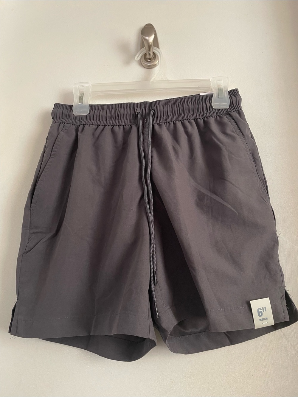 George Men's Charcoal Gray Swim Trunks